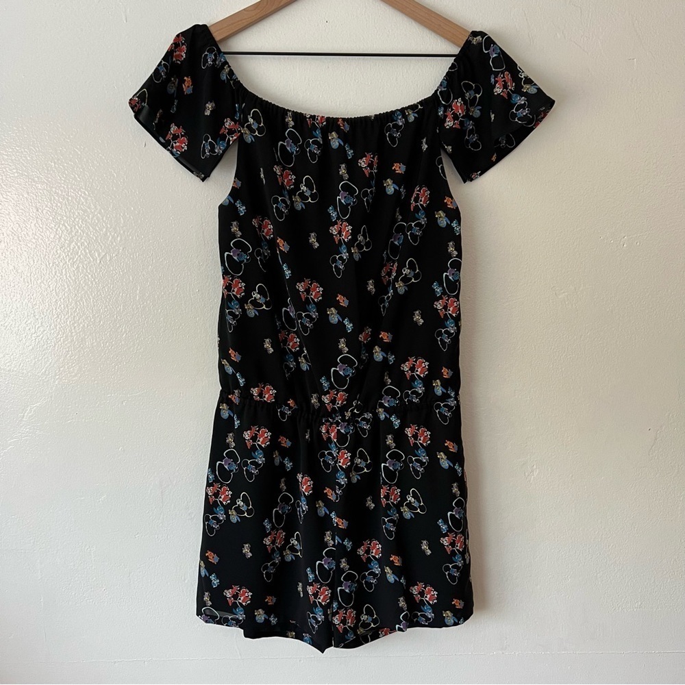 Rebecca Minkoff Lovino Black Romper